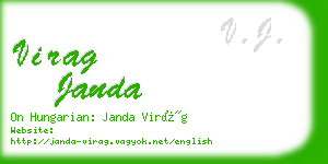 virag janda business card